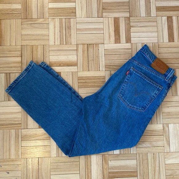 LEVI 501 CROP JEANS - Picture 1 of 5